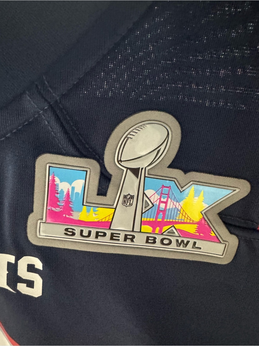 Drake Maye New England Patriots Super Bowl Jersey - Picture 4 of 6